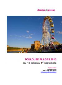 Toulouse Plages édition 2013. Du 13 juillet au 1er septembre 2013 à Toulouse. Haute-Garonne. 